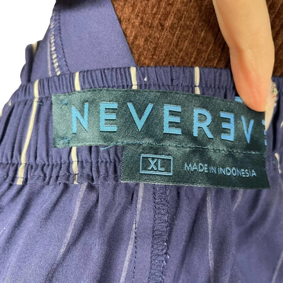 J. Crew Nevereven D-ring Pant in Stripe Navy Blue Size XL - Picture 9 of 10